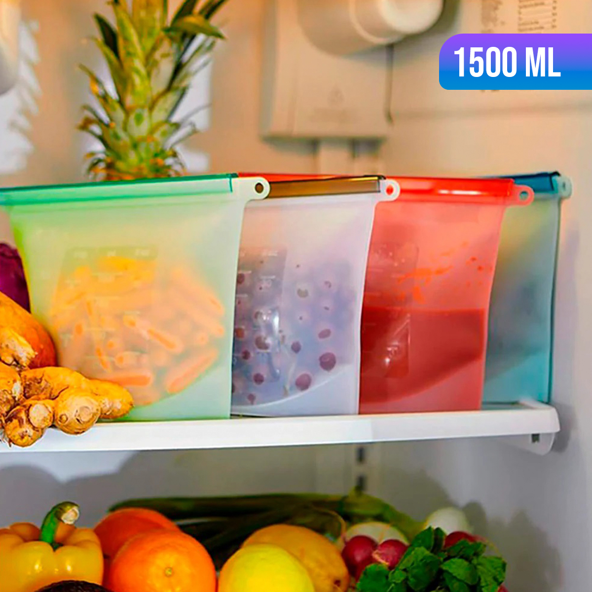 Miniatura 3 de Bolsa Silicona 1500 ml Hermetica HE0233